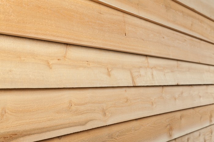 Thermally modified wood siding