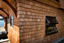 Wood shingle siding