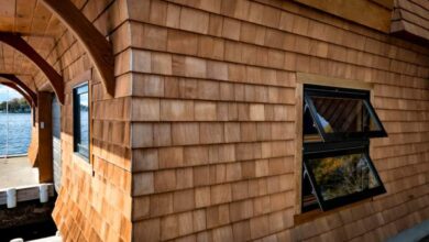 Wood shingle siding