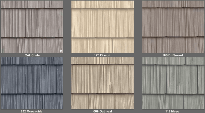 Cedar vinyl siding