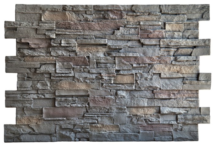 Faux stone panel