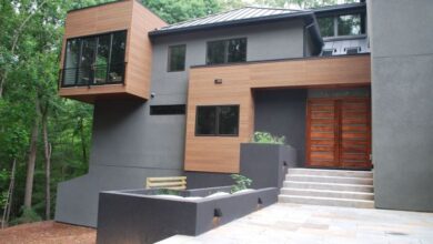 Modern wood siding