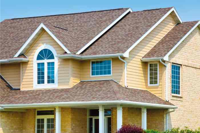 Yellow vinyl siding