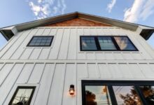 Fiber cement board and batten siding