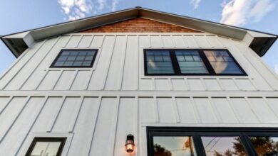 Fiber cement board and batten siding