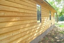 Pine siding