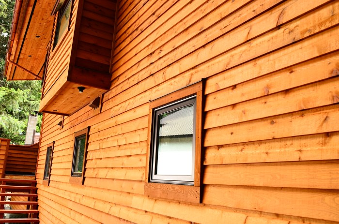 Siding cedar beveled lap figuring smooth look