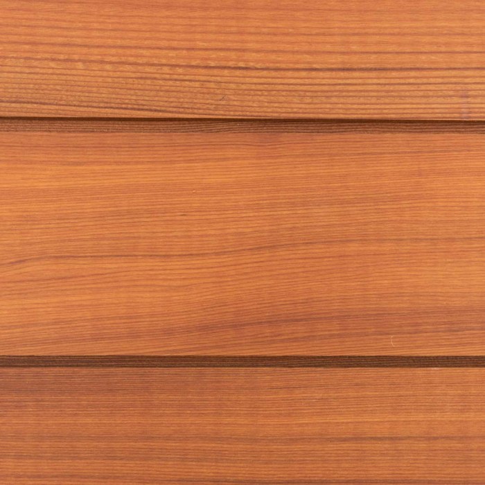 Western red cedar siding