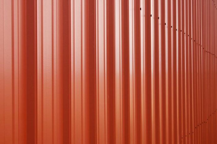 Metal barn siding