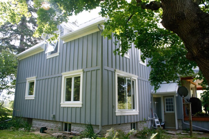 Fiber cement board and batten siding