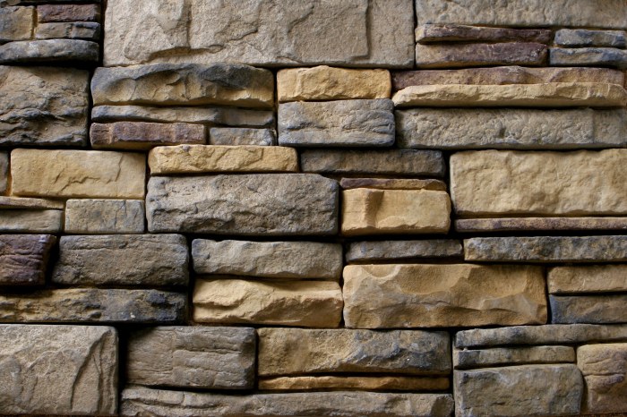 Natural stone siding