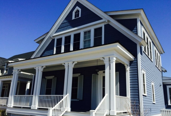 Blue siding