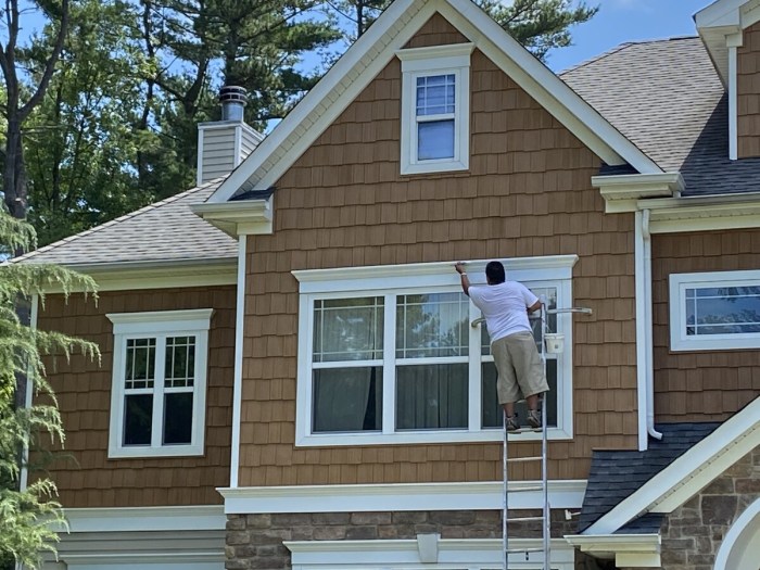 Cedar vinyl siding