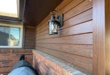 Wood siding batten board grain like looks steel look exterior without work beautiful dark ponderosa pine