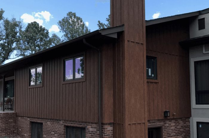 Vertical metal siding