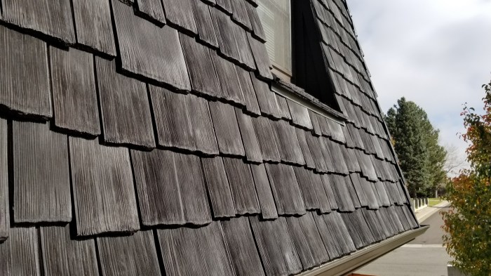 Faux cedar siding