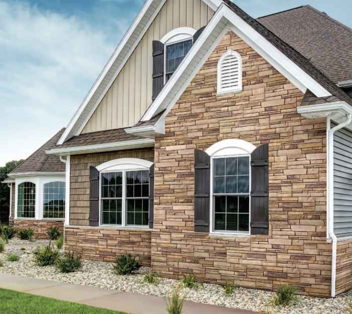 Vinyl siding that looks like stone