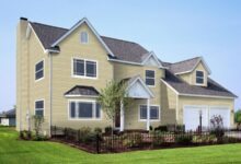 Yellow vinyl siding